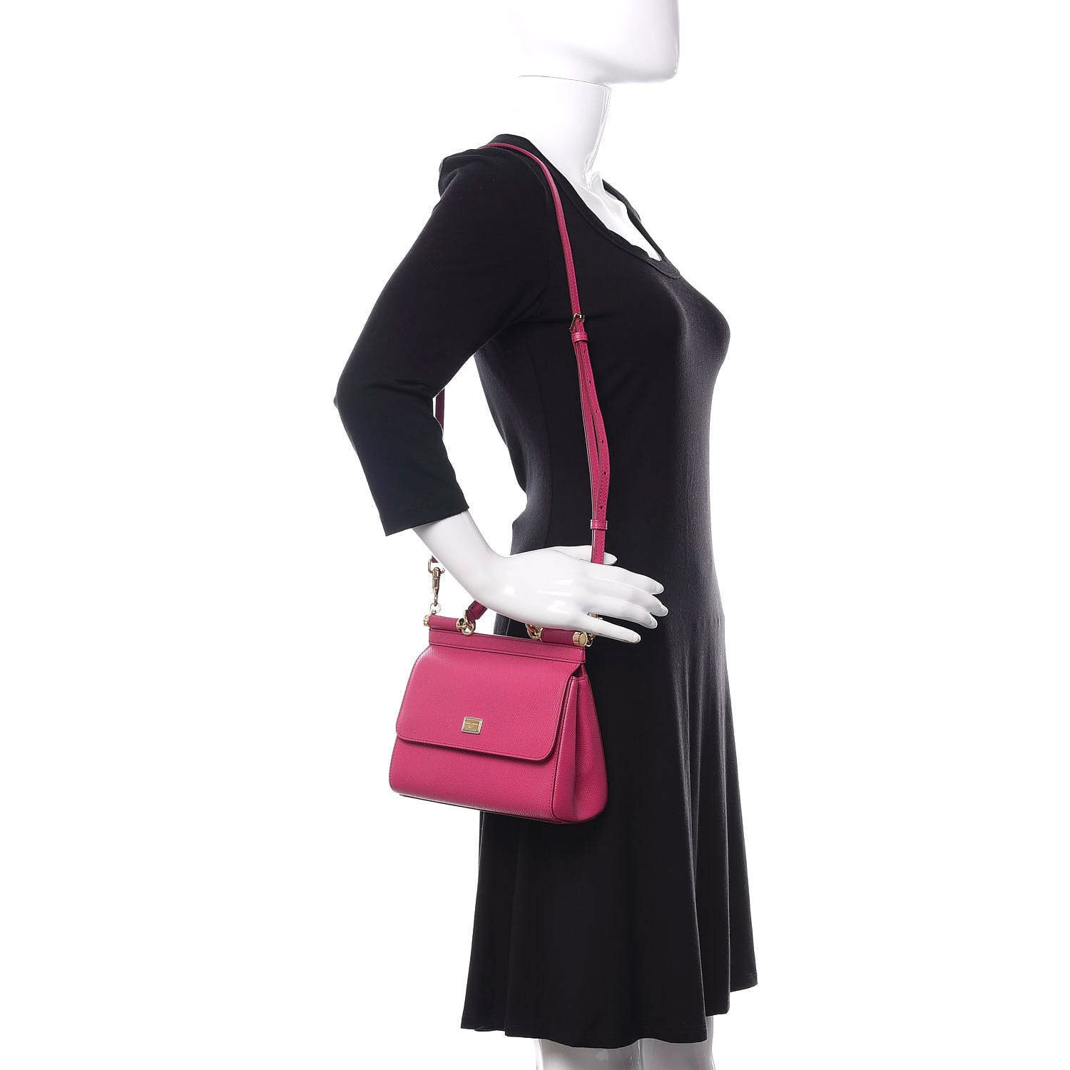 Dolce & Gabbana Dauphine Small Miss Sicily Satchel Rosa Geranio 2 of 9