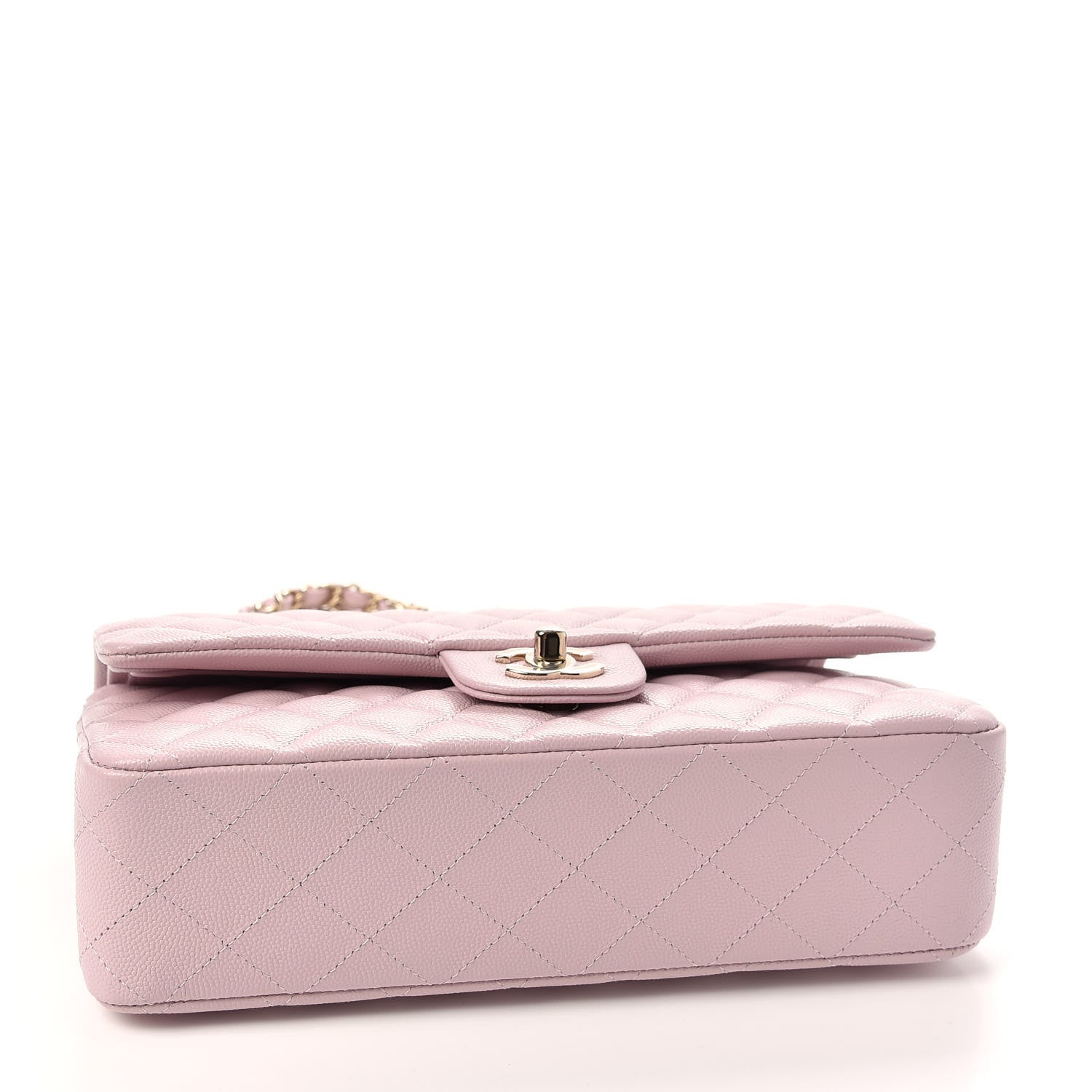 Chanel Caviar Quilted Medium Double Flap Light Pink 4 of 10