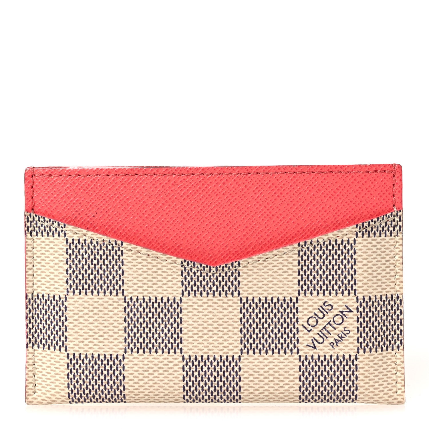 Louis Vuitton Damier Azur Daily Card Holder Rose Papaye 1 of 7