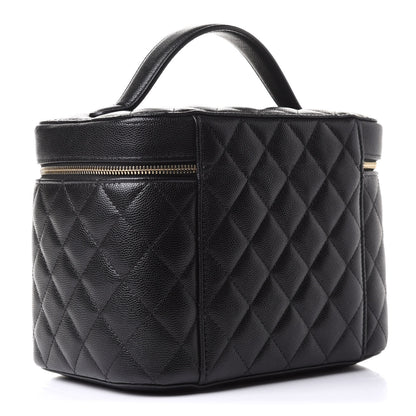 Chanel Caviar Quilted Large Vanity Pouch Black 3 of 9