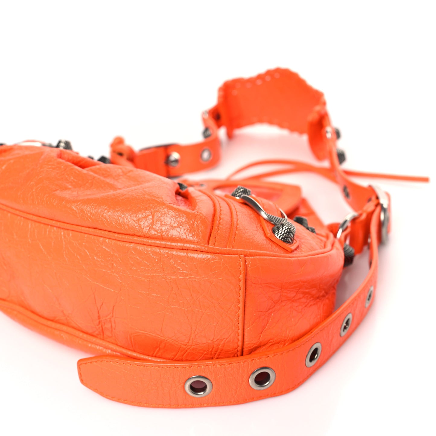 Agneau Arena Le Cagole Shoulder Bag XS Orange