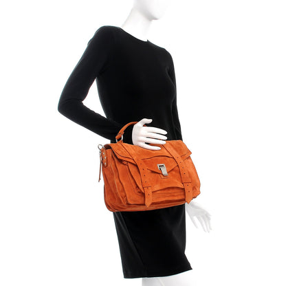 Proenza Schouler Suede PS1 Medium Satchel Red Clay 3 of 14