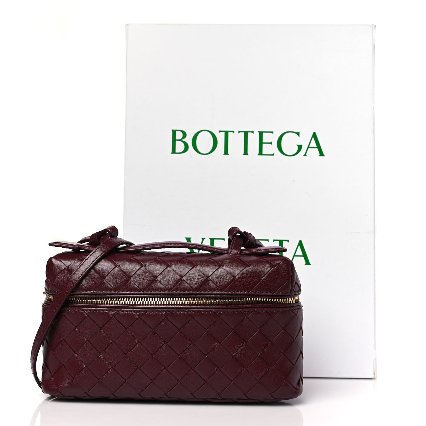 Nappa Intrecciato Bang Bang Vanity Case Barolo