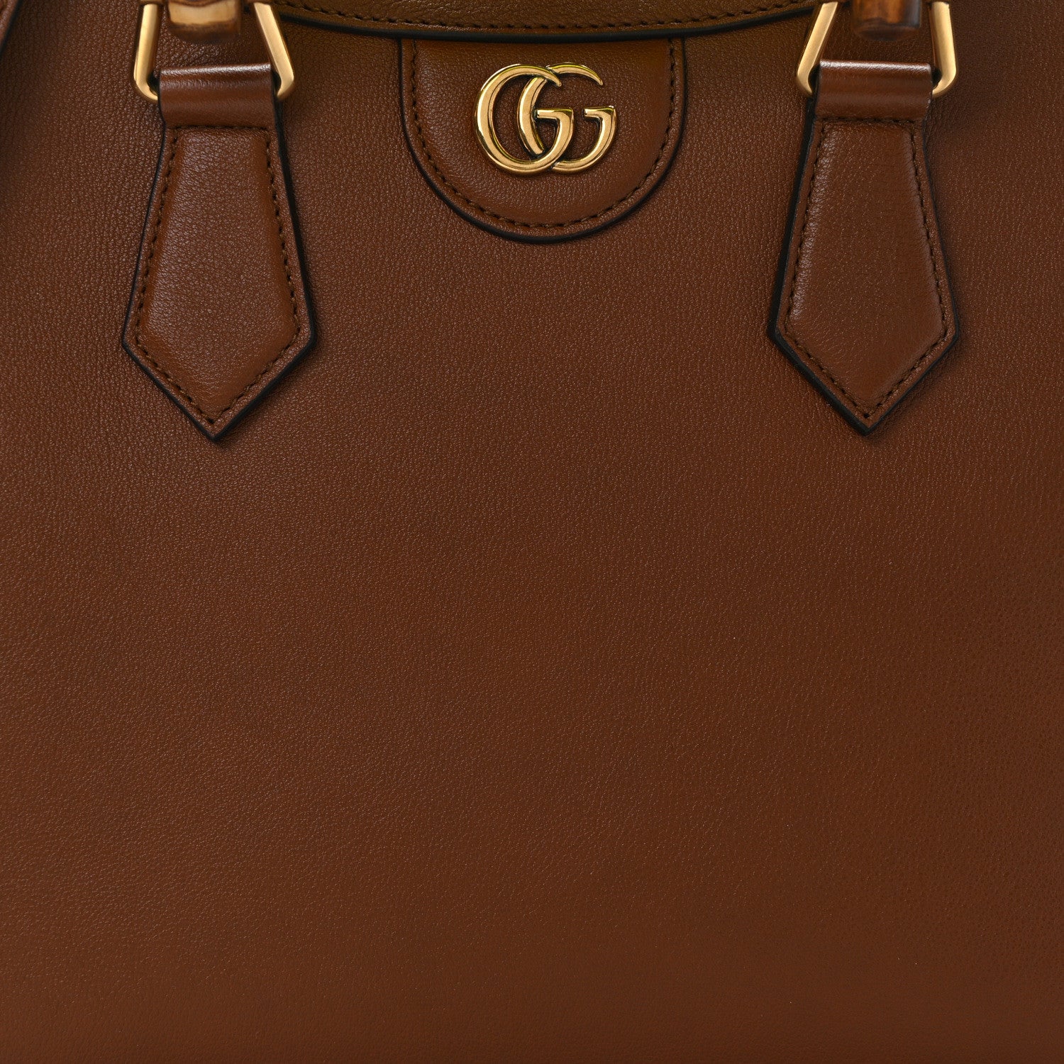 Gucci Wonka Grain Calfskin Small Diana Tote Bag Cuir Yellow Fluo 8 of 11