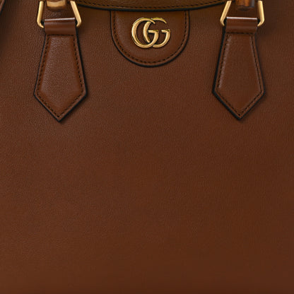 Gucci Wonka Grain Calfskin Small Diana Tote Bag Cuir Yellow Fluo 8 of 11