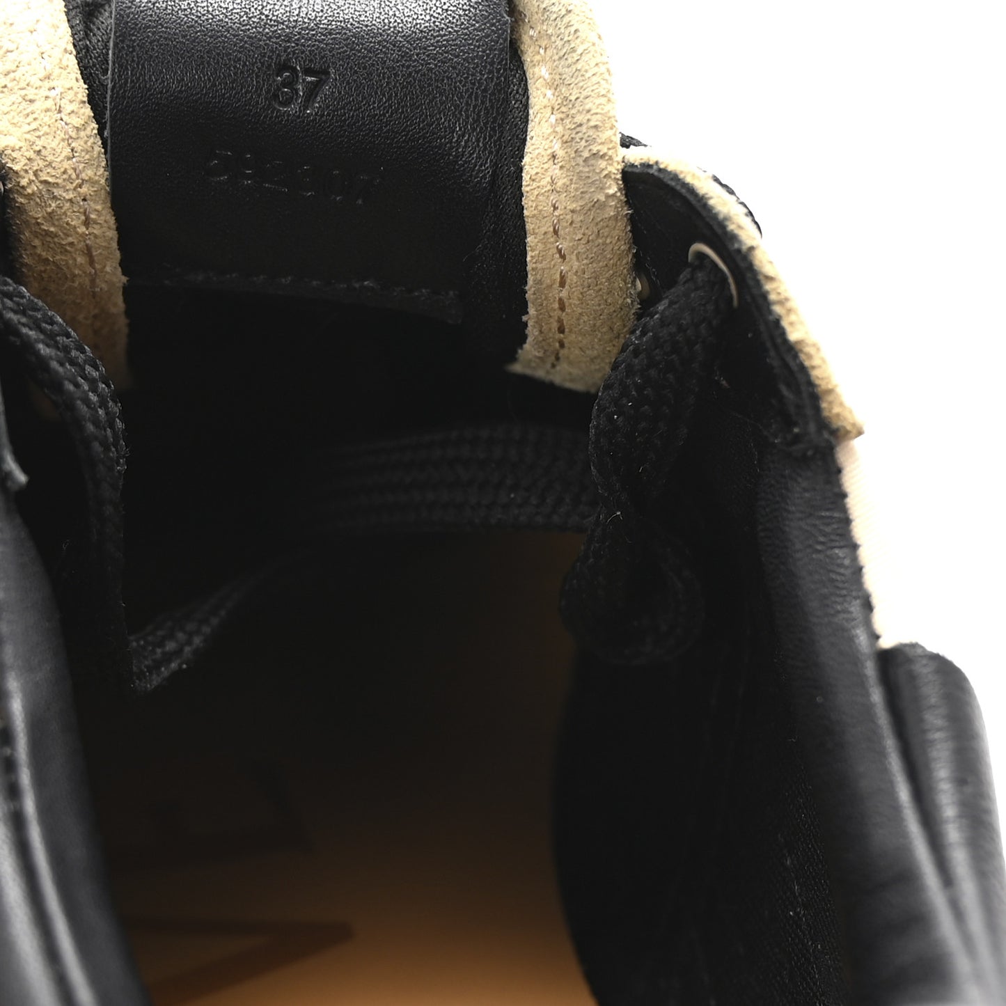 Nylon Suede Flow Runner Sneakers 37 Gold Black
