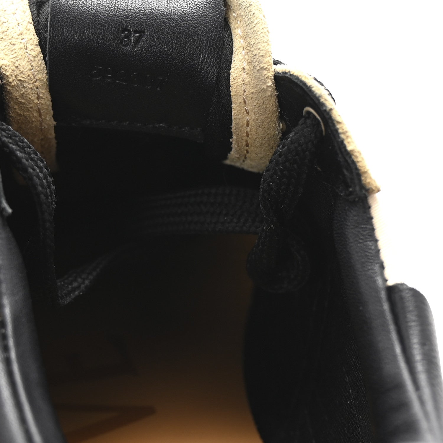 Loewe Nylon Suede Flow Runner Sneakers 37 Gold Black 10 of 11
