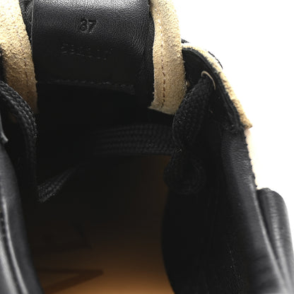 Loewe Nylon Suede Flow Runner Sneakers 37 Gold Black 10 of 11