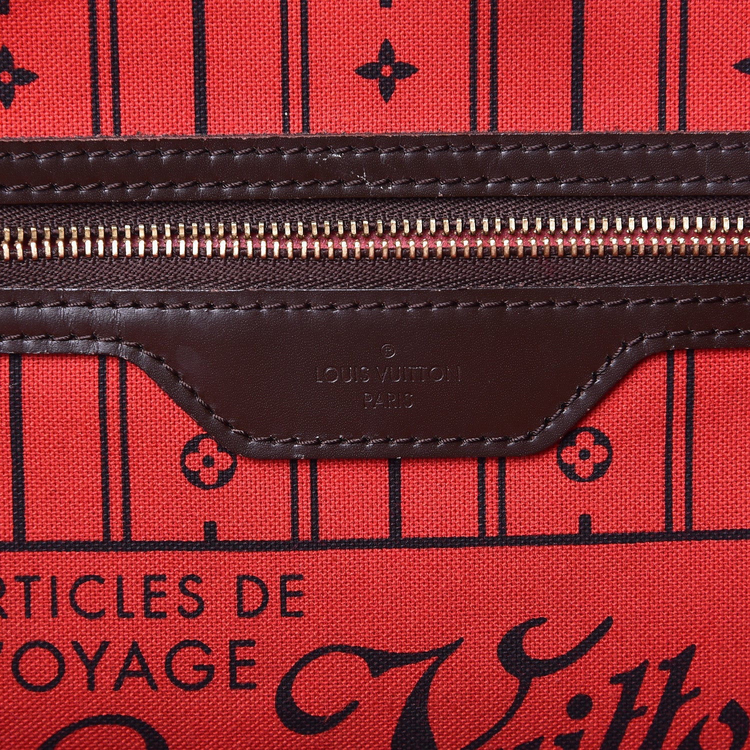Louis Vuitton Damier Ebene Neverfull MM 6 of 12