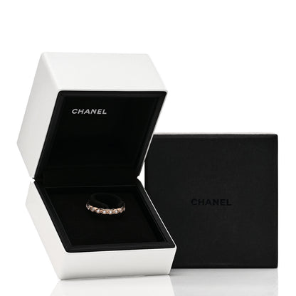 Chanel 18K Beige Gold Diamond Mini Coco Crush Ring 55 7.25 5 of 5