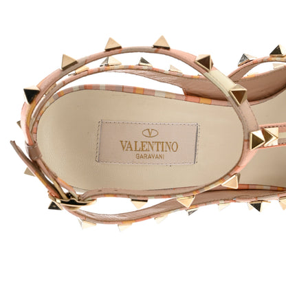 Valentino Garavani Nappa Native Couture 1975 Rockstud Ankle Strap 100mm Pumps 39.5 Mandarin Sorbet 7 of 9