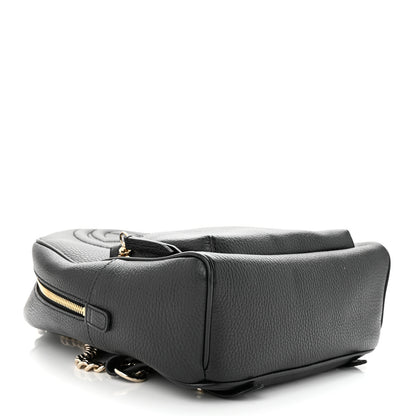 Gucci Pebbled Calfskin Soho Chain Backpack Black 4 of 12