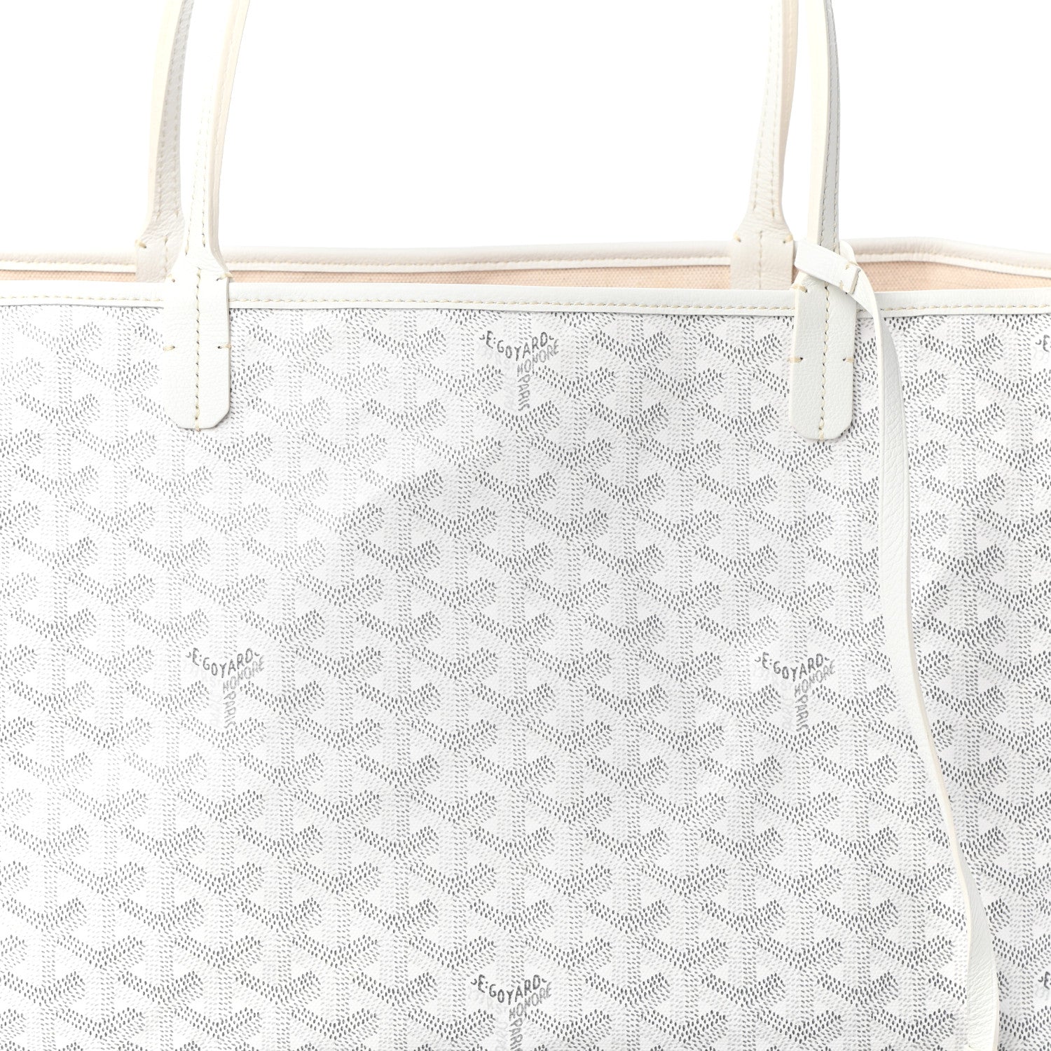 Goyard Goyardine Saint Louis GM White 7 of 9