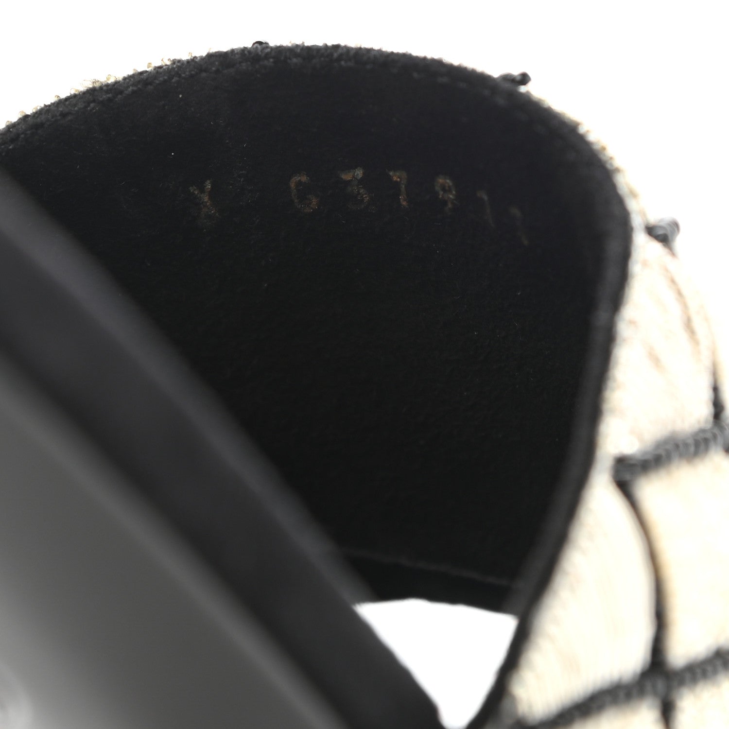 Chanel Kid Suede Pearl Embroidery CC Mules 39 Black White 8 of 9