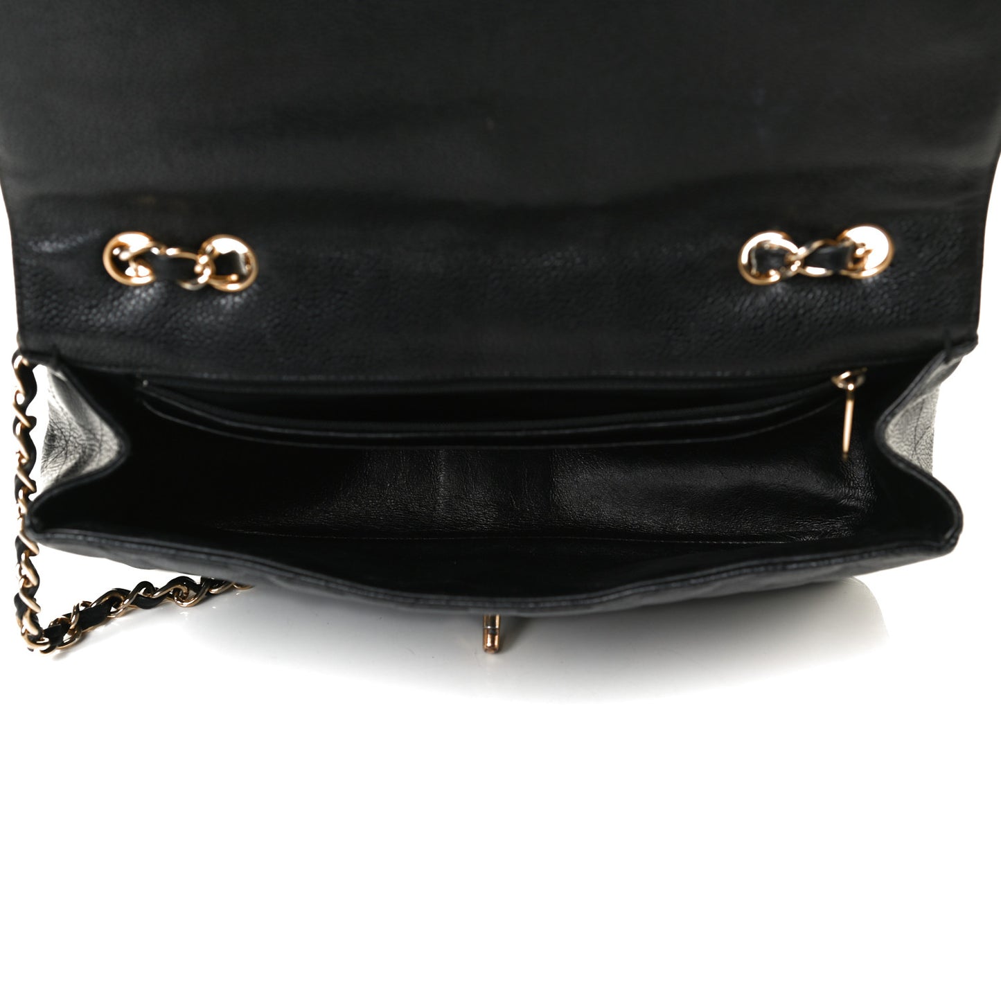 Caviar Quilted Jumbo Single Flap Black