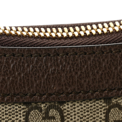 Gucci GG Supreme Monogram Textured Dollar Calfskin Small Ophidia Hobo Beige Ebony New Acero 12 of 12