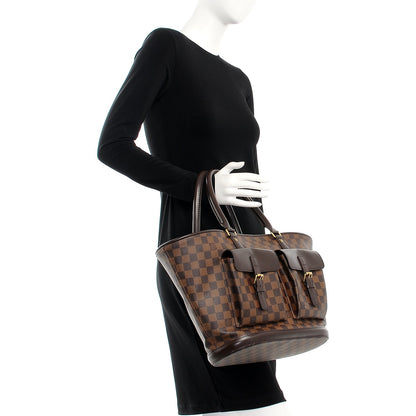 Louis Vuitton Damier Ebene Manosque GM 2 of 15