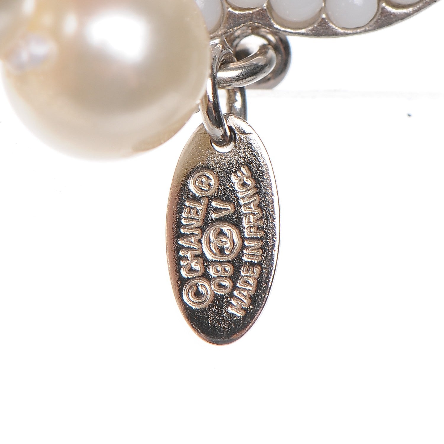 Chanel Pearl CC Long Necklace Gold 5 of 7