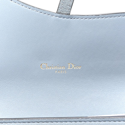 Christian Dior Goatskin Saddle Chain Wallet Pouch Cloud Blue 7 of 11