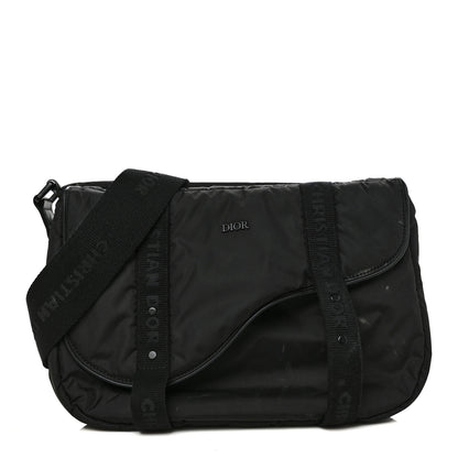 Christian Dior HOMME Nylon Saddle Messenger Bag Black 1 of 11