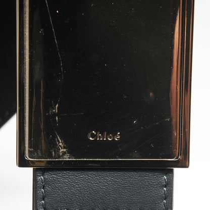 Chloe Smooth Calfskin Large Baylee Tote Marshmallow Grey Black 9 of 9