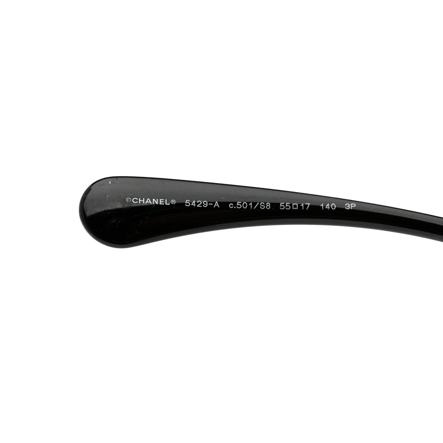 Acetate Polarized Butterfly Signature CC Sunglasses 5429-A Black
