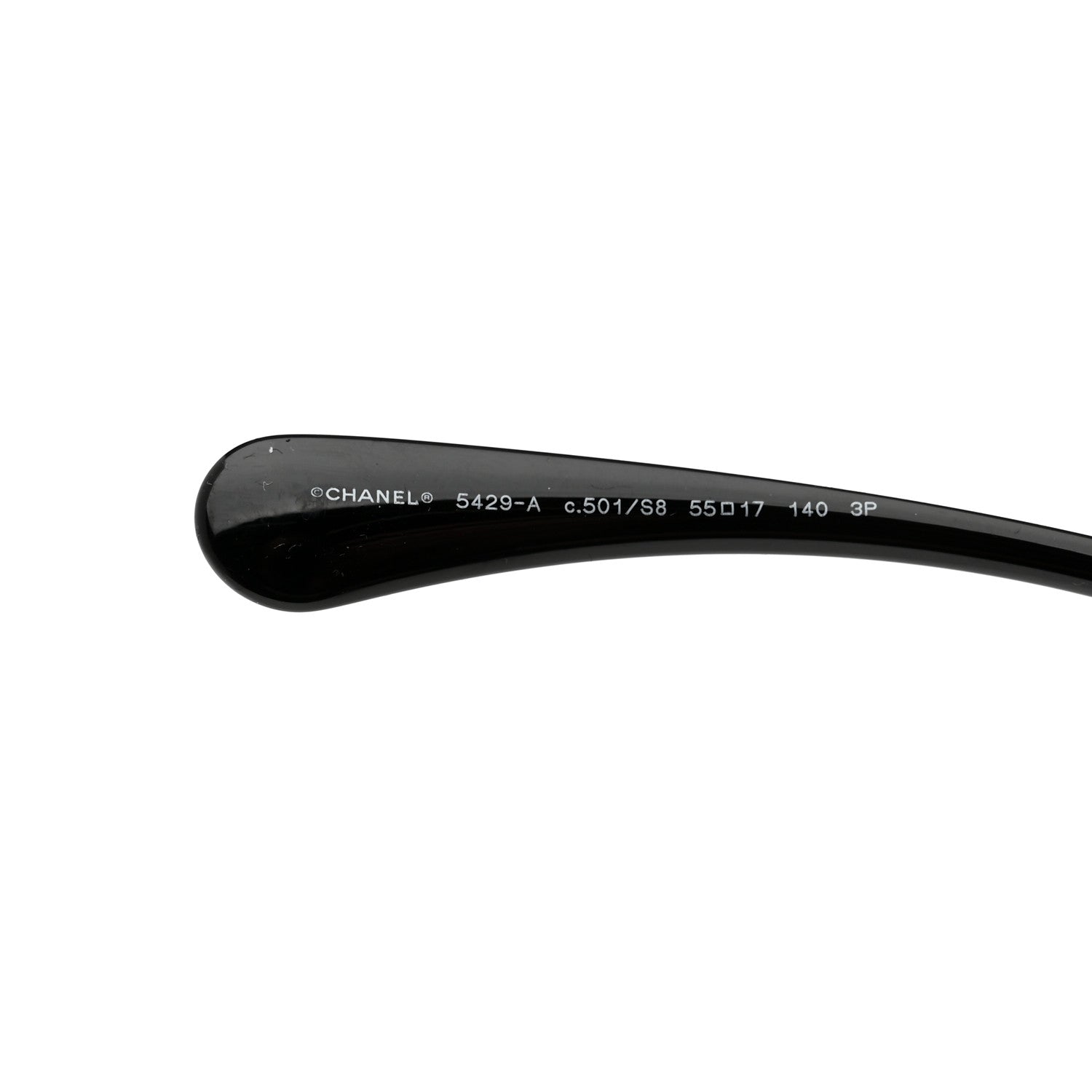 Chanel Acetate Polarized Butterfly Signature CC Sunglasses 5429-A Black 6 of 8