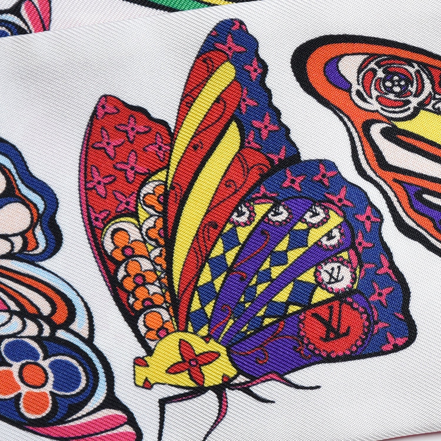 Louis Vuitton Silk Monogram World Of Love Bandeau White 3 of 5