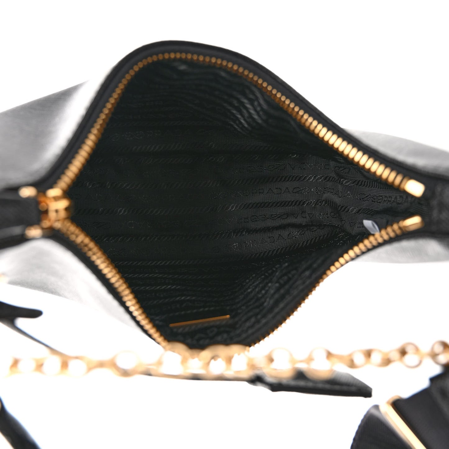 Saffiano Lux Re-Edition 2005 Shoulder Bag Black