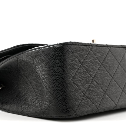 Chanel Caviar Quilted Jumbo Double Flap Black 9 of 10