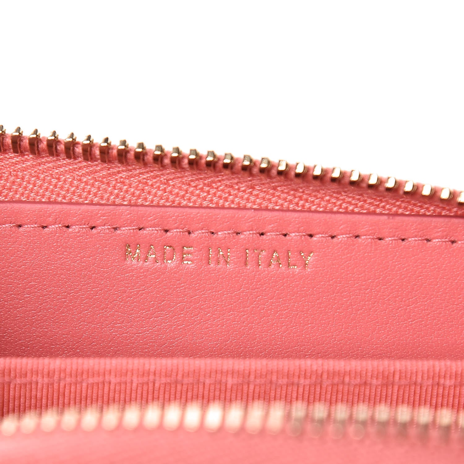 Chanel Metallic Caviar Quilted Zip Coin Purse Pink 10 of 10