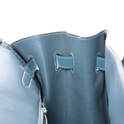 Hermes Togo Birkin 35 Blue Jean 12 of 34
