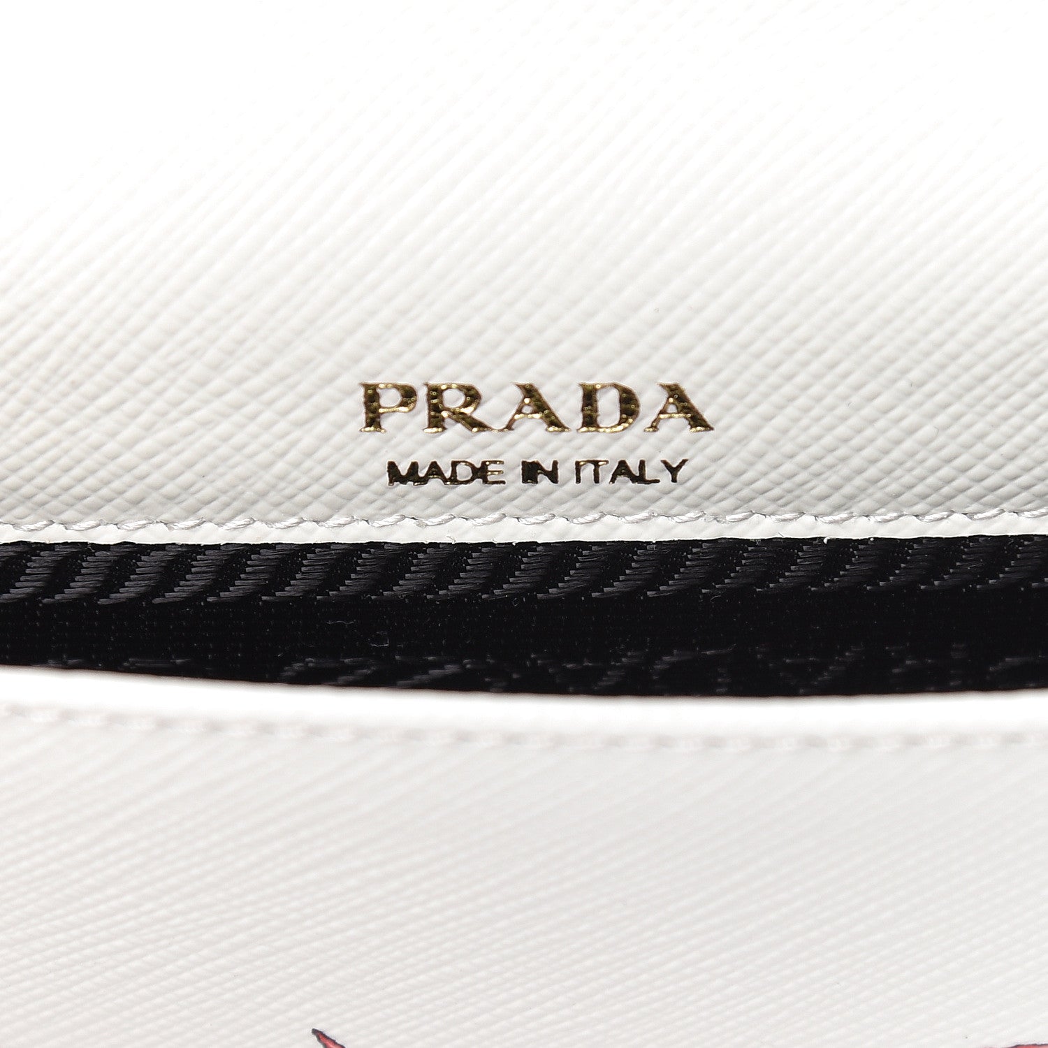 Prada X UNIVERSAL STUDIOS Saffiano Frankenstein Heart Top Handle Flap Bag White Fuxia 6 of 13