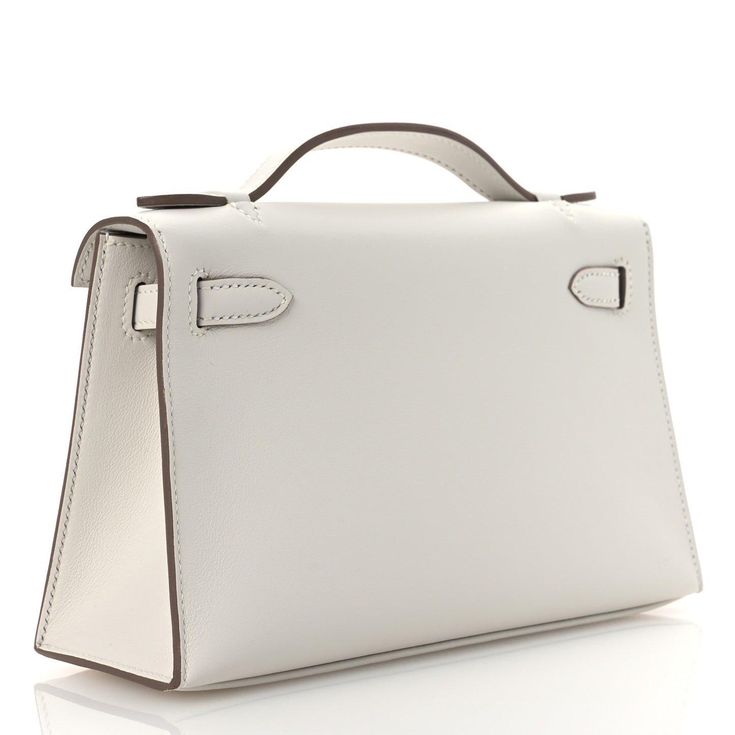 Swift Kelly Pochette Clutch Parchemin Craie