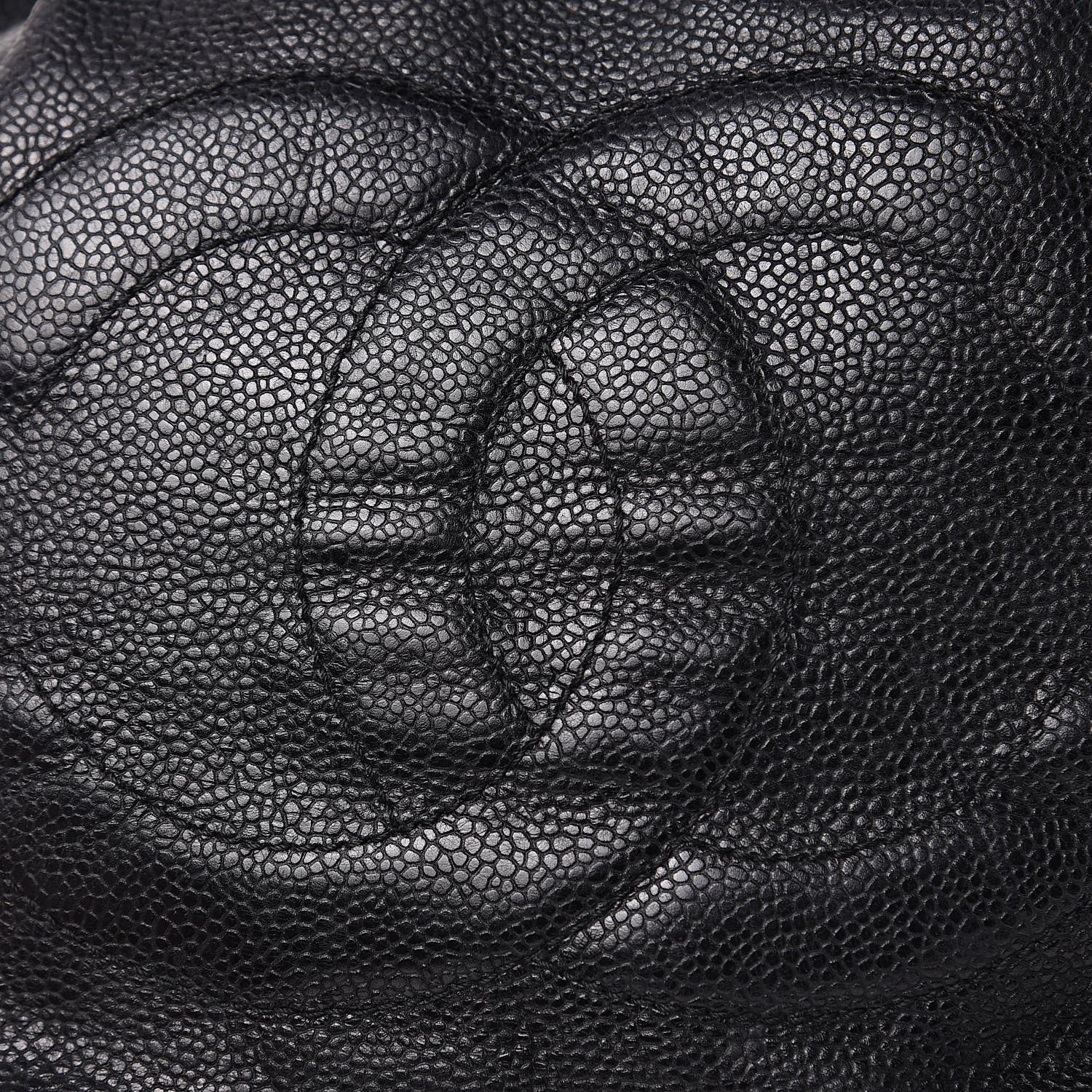 Chanel Caviar CC Drawstring Shoulder Bag Black 11 of 13