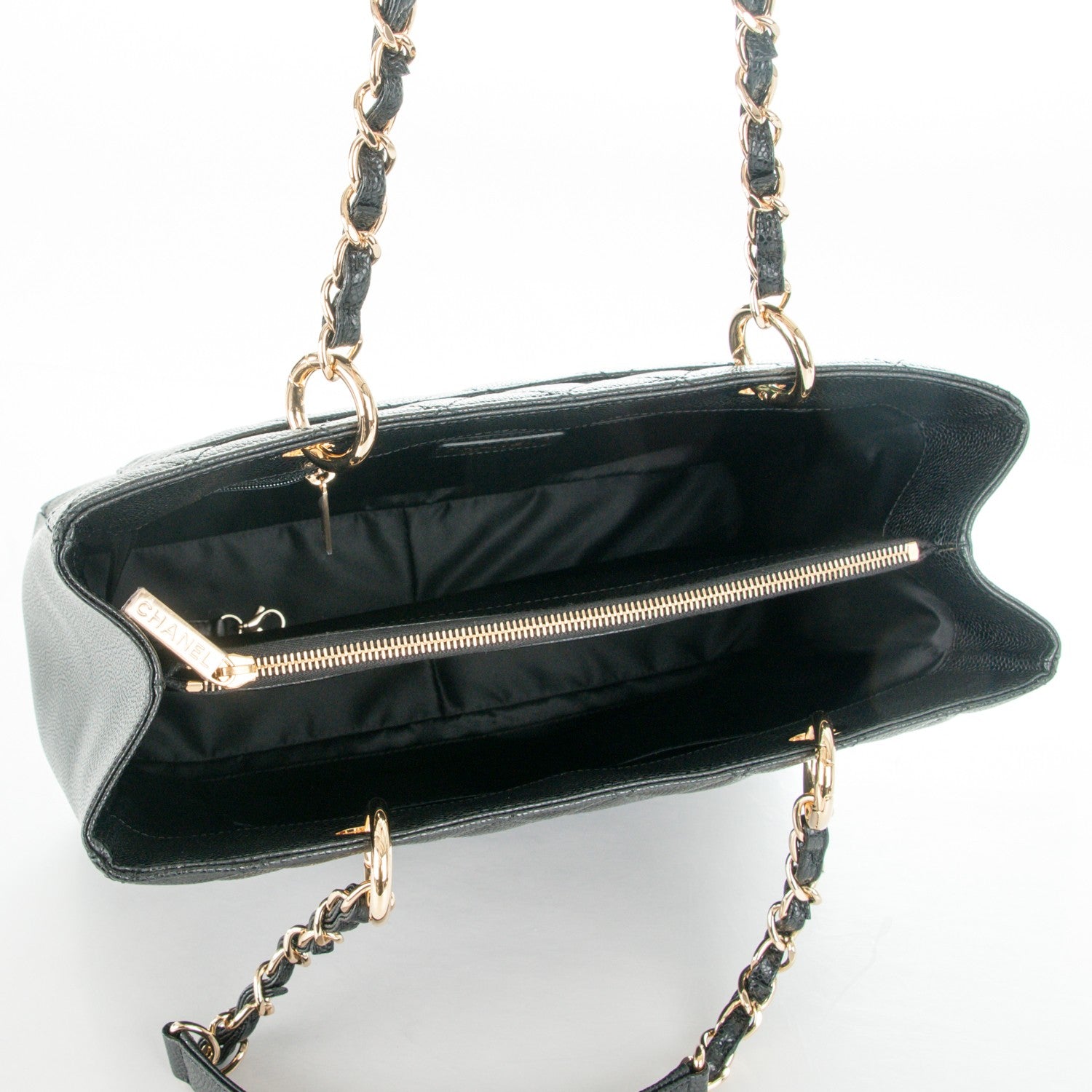 Chanel Caviar Quilted Grand Shopping Tote GST Black 5 of 7