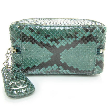 Chanel Python Mini Shoulder Bag Green 4 of 8