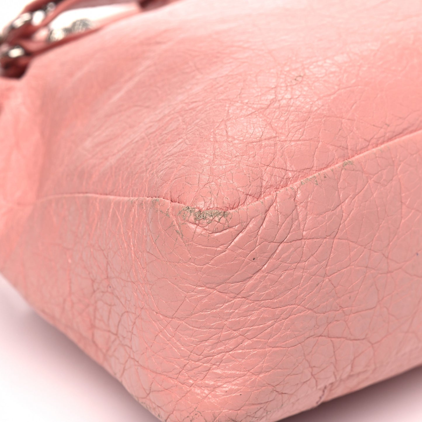 Agneau Giant 12 Silver Hardware Town Rose Peche
