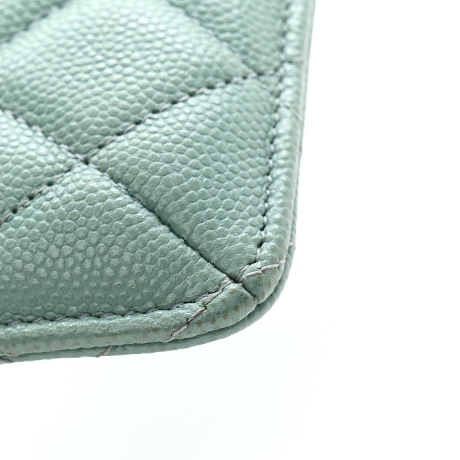 Chanel Caviar Quilted Classic iPhone Pouch Blue 11 of 11