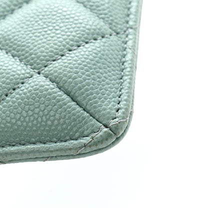 Chanel Caviar Quilted Classic iPhone Pouch Blue 11 of 11