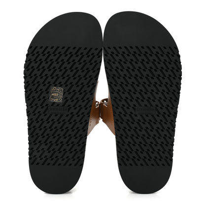 Hermes Calfskin Womens Chypre Sandals 38 Naturel 5 of 8