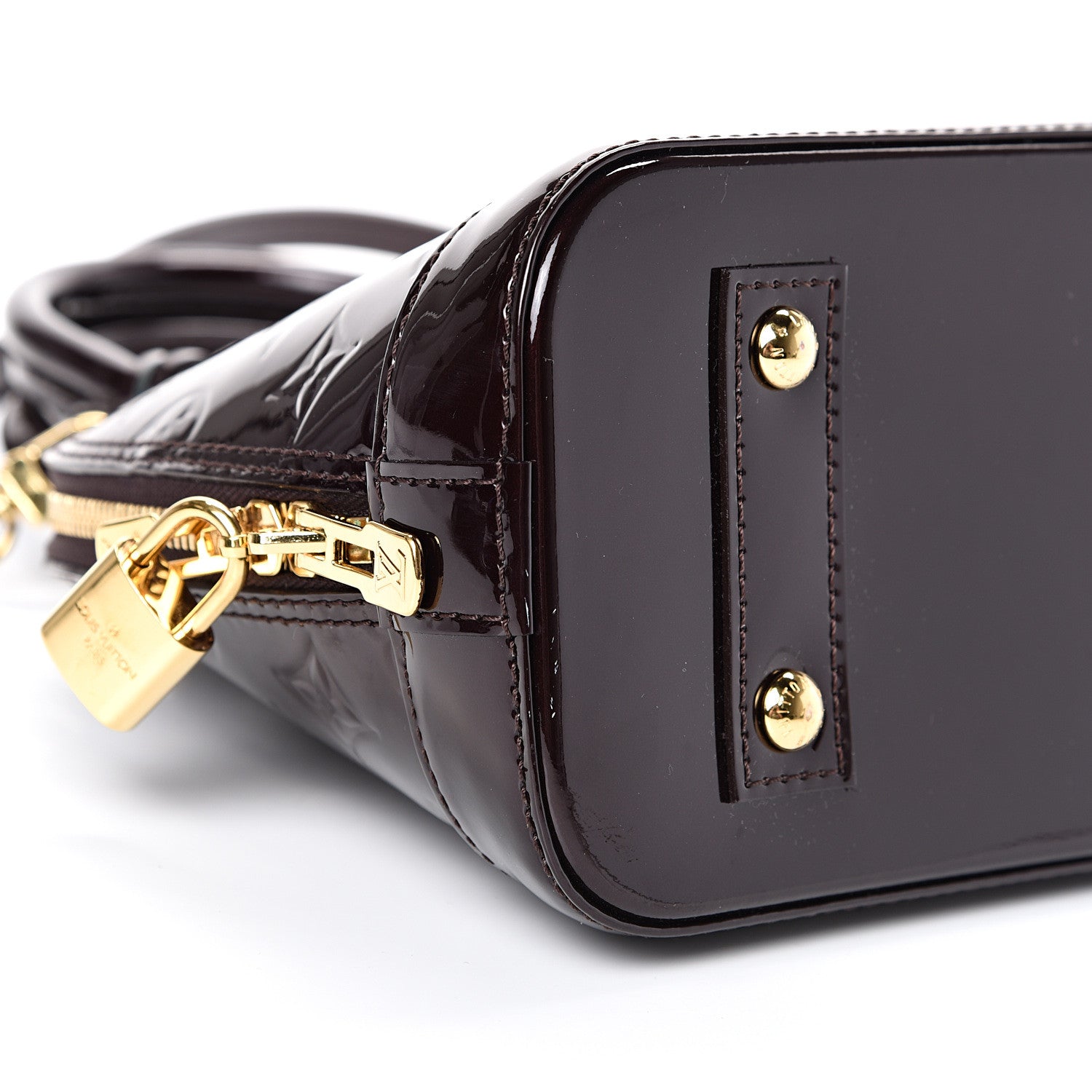 Louis Vuitton Vernis Alma BB Amarante 8 of 9