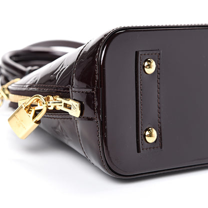 Louis Vuitton Vernis Alma BB Amarante 8 of 9