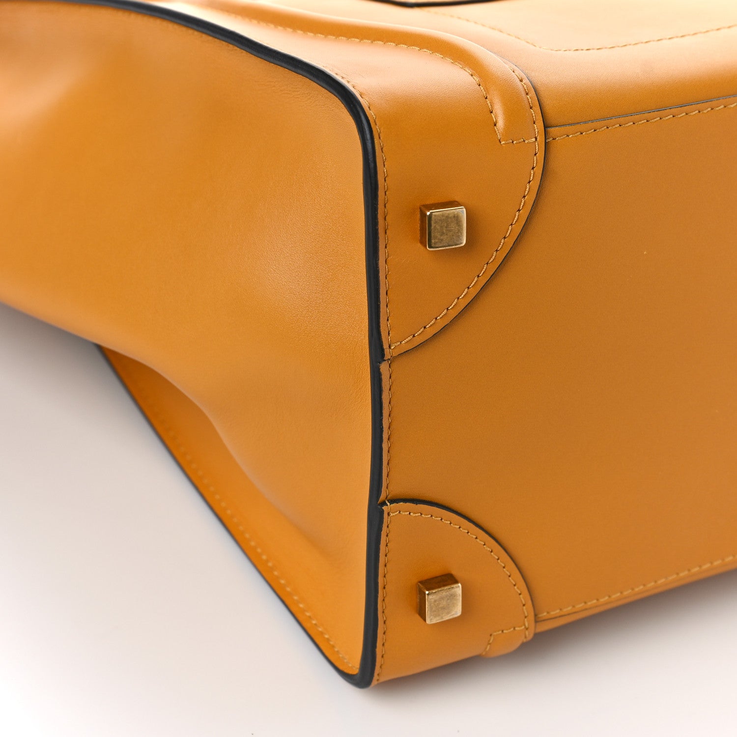 Celine Smooth Calfskin Micro Luggage Amber 7 of 8