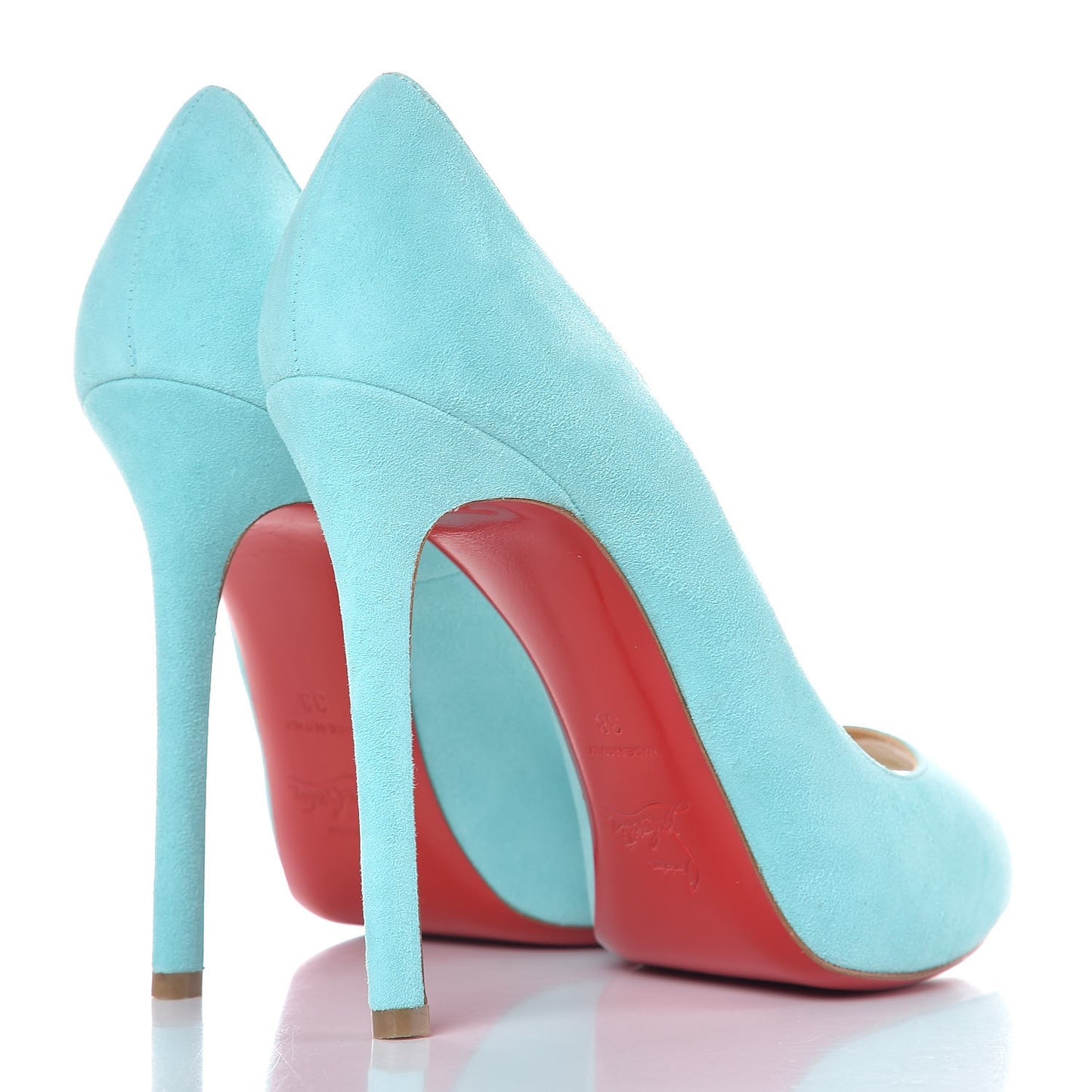 Suede Flo 120 Pumps 38 Aquamarine