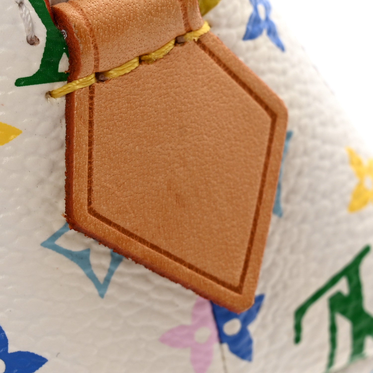 Louis Vuitton Monogram Multicolor Cosmetic Pouch White Litchi 9 of 11