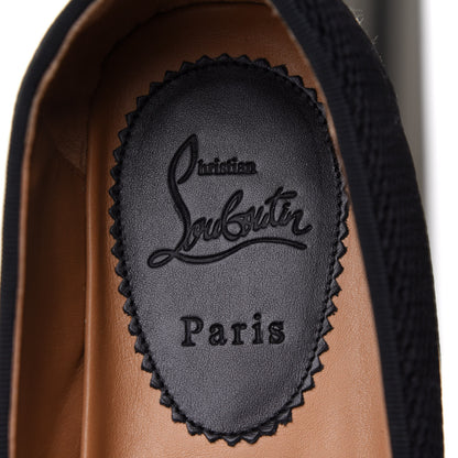 Christian Louboutin Mesh Twilight Womens Nanou Orlato Flat Espadrilles 39 Black Navy 8 of 10