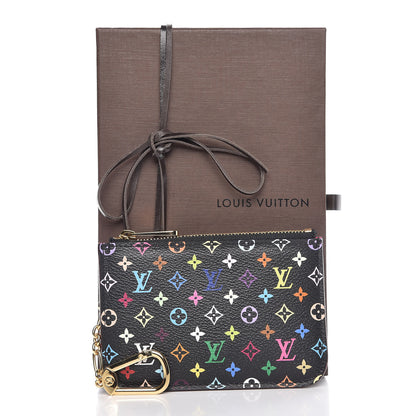 Louis Vuitton Monogram Multicolor Key Pouch Black Grenade 8 of 8