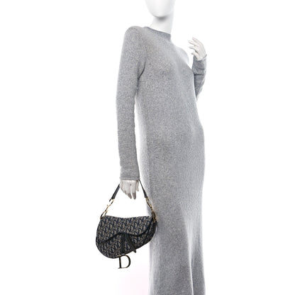 Christian Dior Monogram Saddle Bag Blue 2 of 10