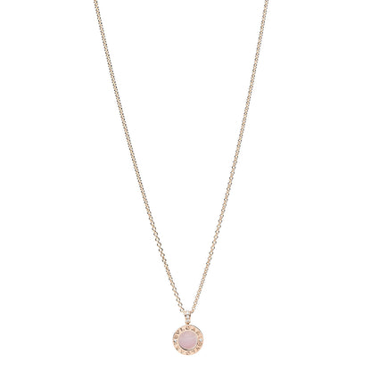 Bulgari 18K Rose Gold Diamond Mother of Pearl Carnelian BVLGARI BVLGARI Pendant Necklace 1 of 6